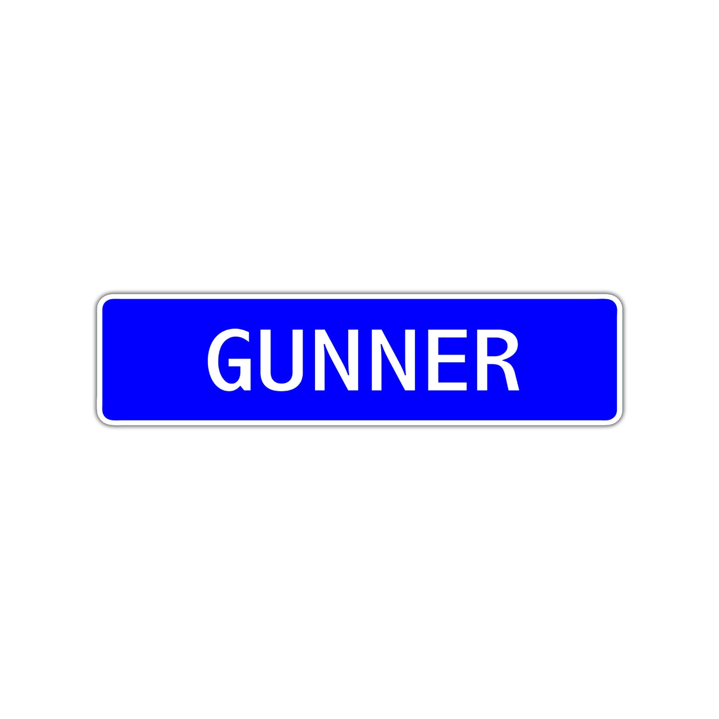 Gunner Street Sign Children Name Room Plate