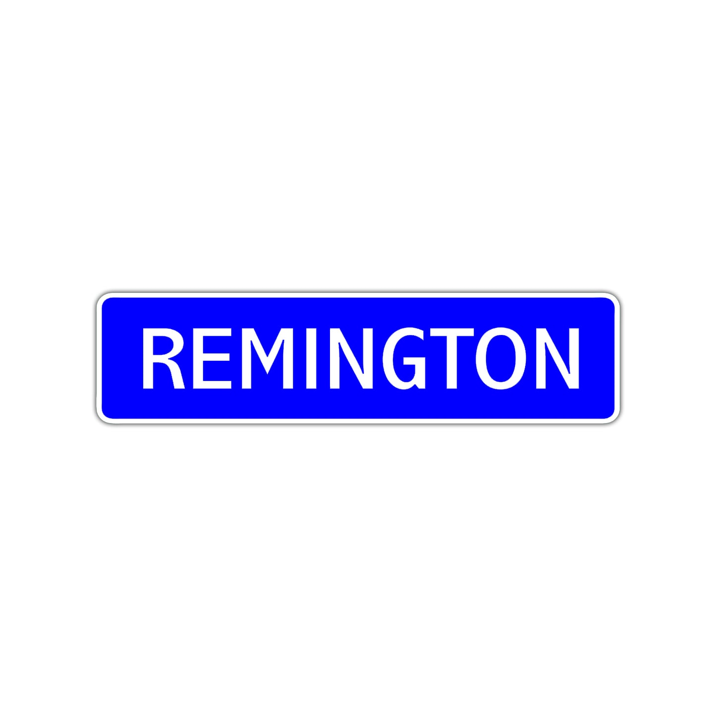 Remington Street Sign Children Name Room Plate