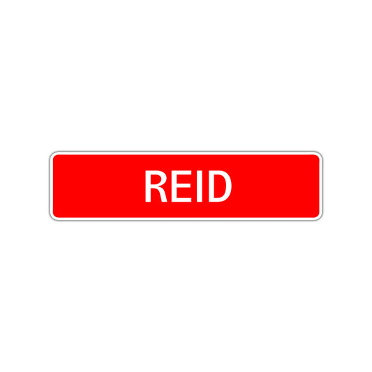 Reid Street Sign Children Name Room Plate