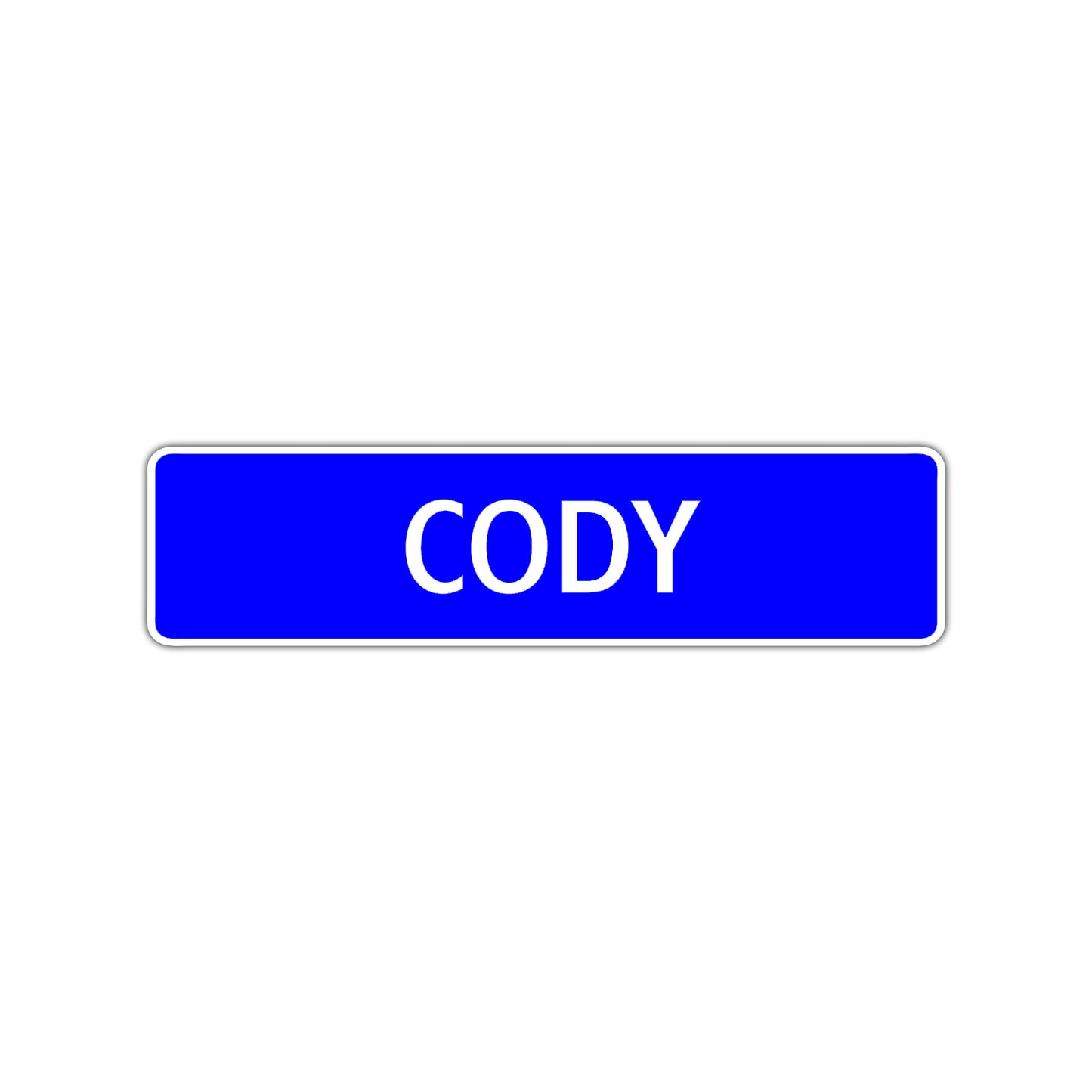 Cody Street Sign Children Name Room Plate