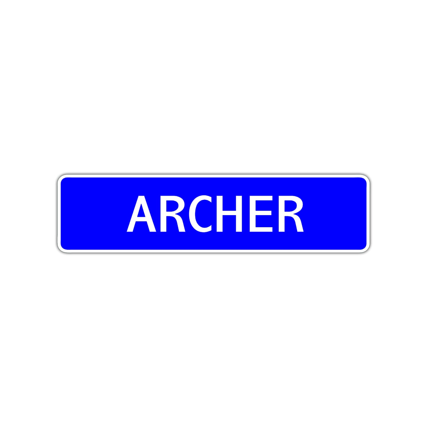 Archer Street Sign Children Name Room Plate