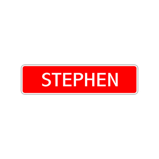 Stephen Street Sign Children Name Room Plate