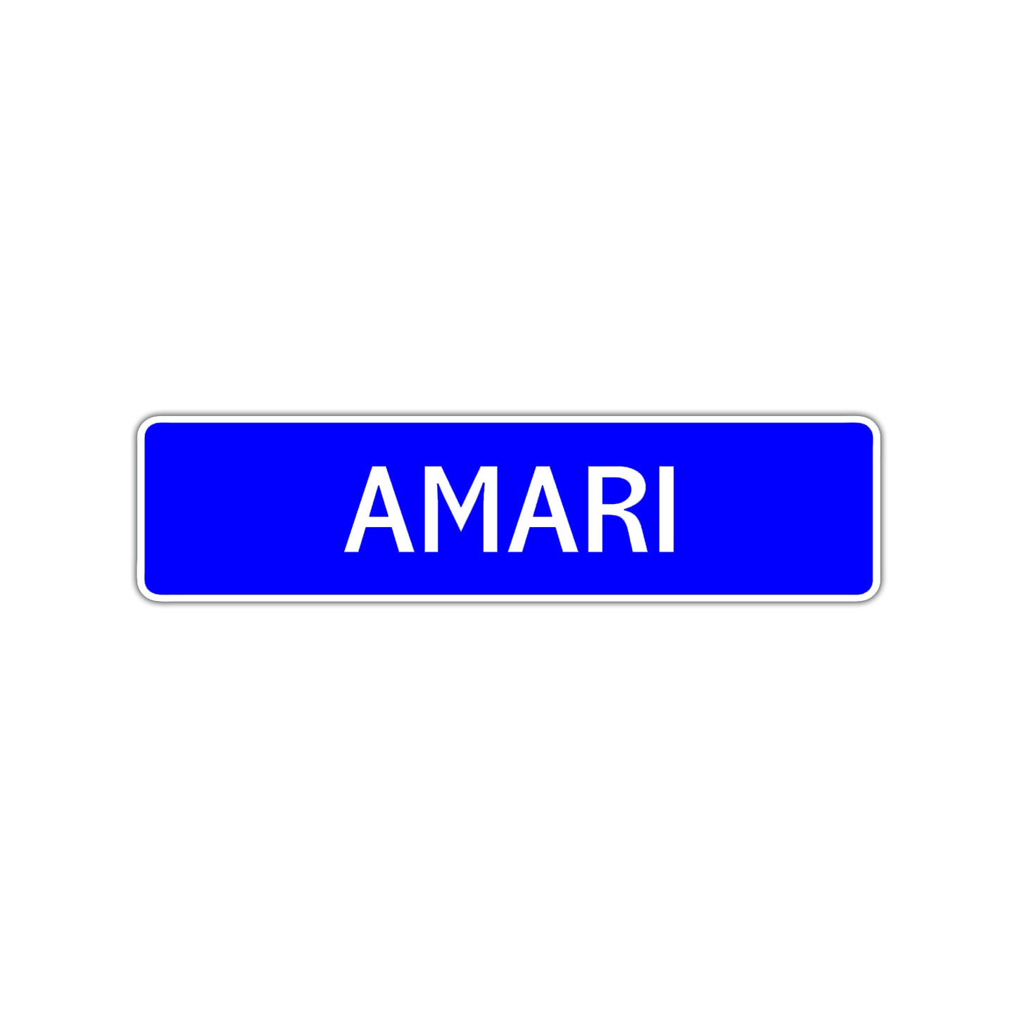 Amari Street Sign Children Name Room Plate
