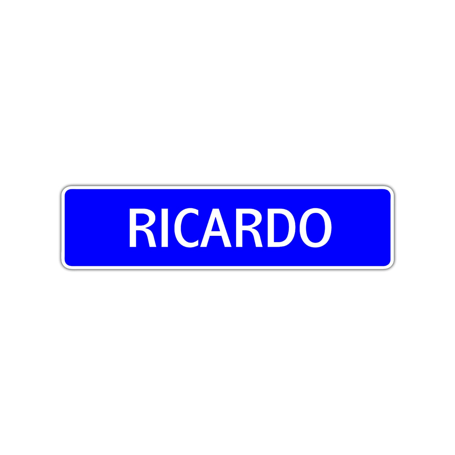 Ricardo Street Sign Children Name Room Plate