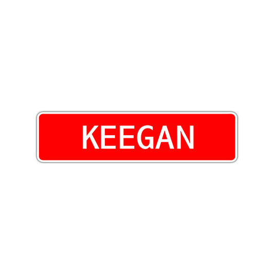 Keegan Street Sign Children Name Room Plate