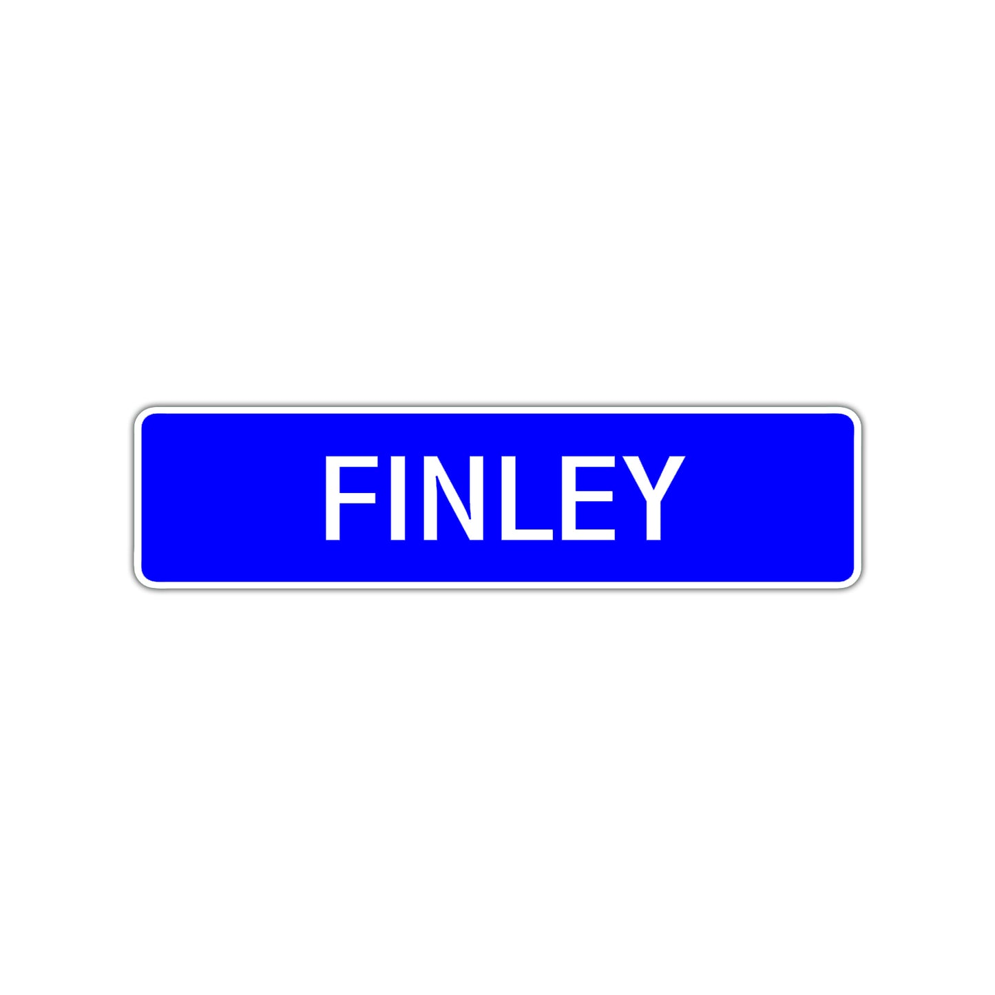 Finley Street Sign Children Name Room Plate
