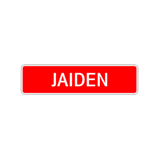 Jaiden Street Sign Children Name Room Plate