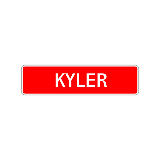 Kyler Street Sign Children Name Room Plate