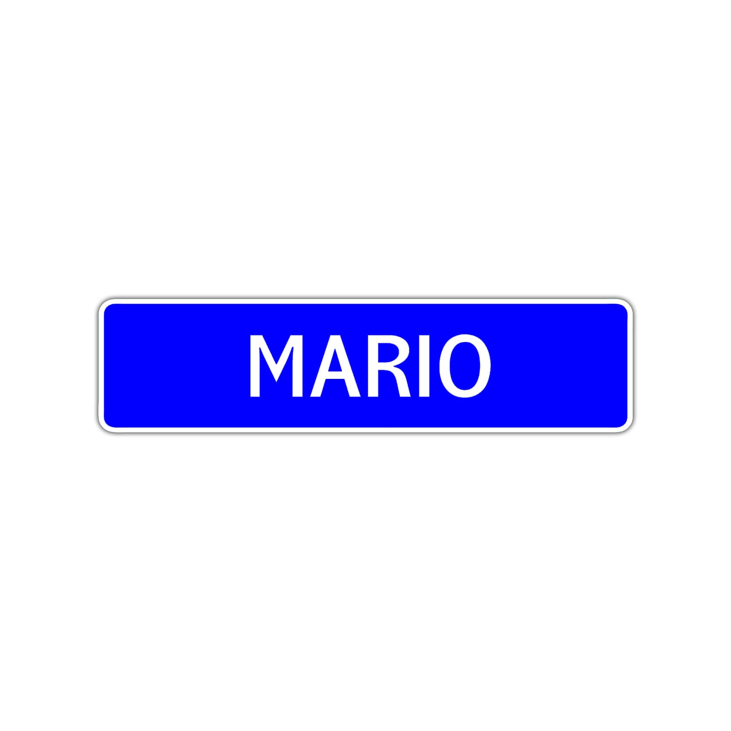 Mario Street Sign Children Name Room Plate