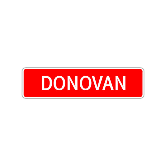 Donovan Street Sign Children Name Room Plate