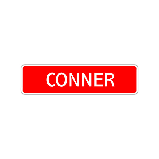 Conner Street Sign Children Name Room Plate