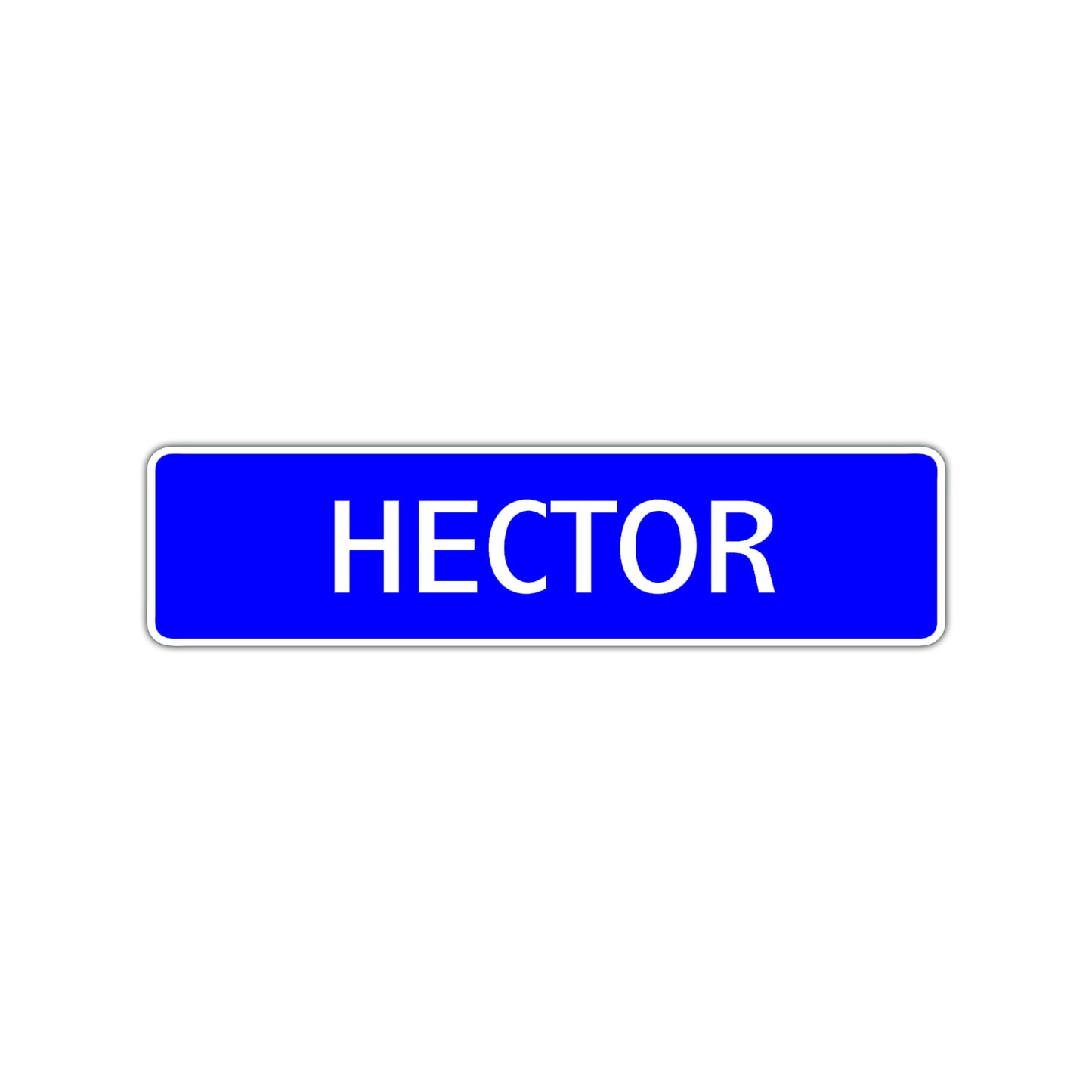 Hector Street Sign Children Name Room Plate