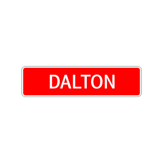 Dalton Street Sign Children Name Room Plate