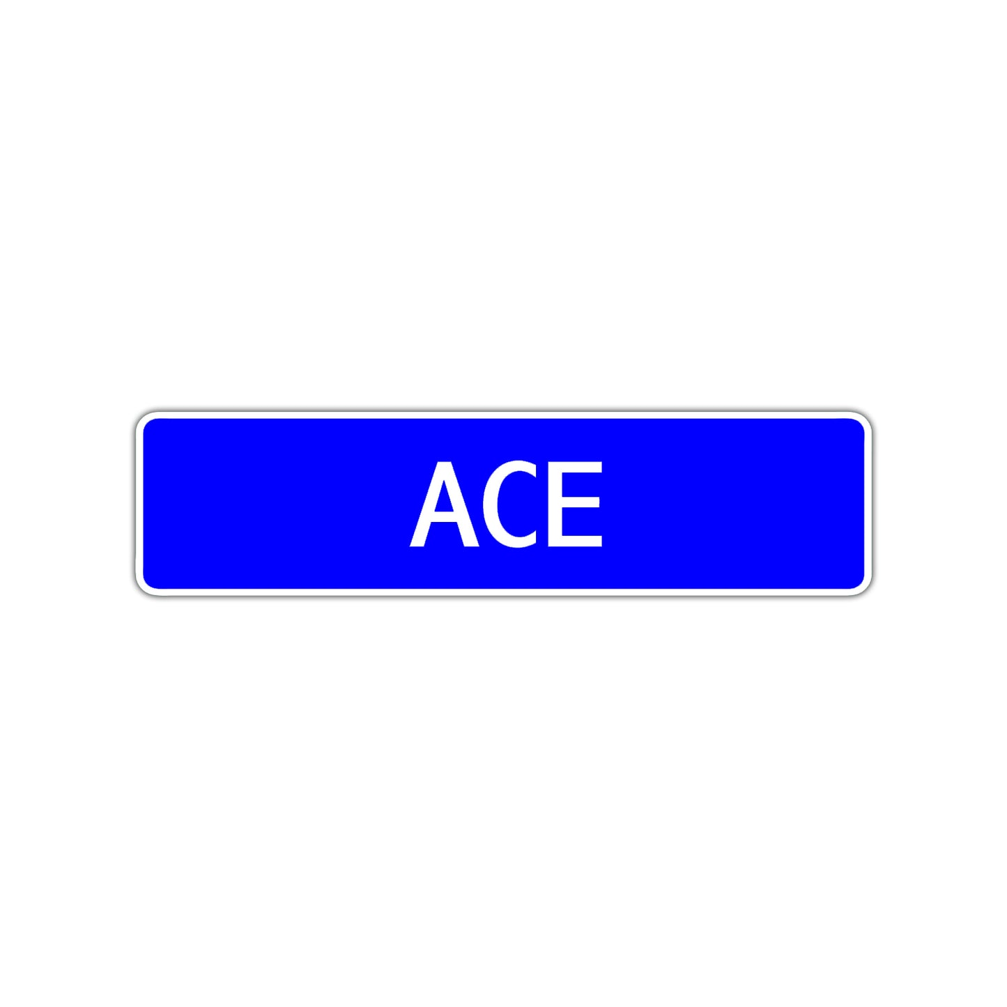 Ace Street Sign Children Name Room Plate