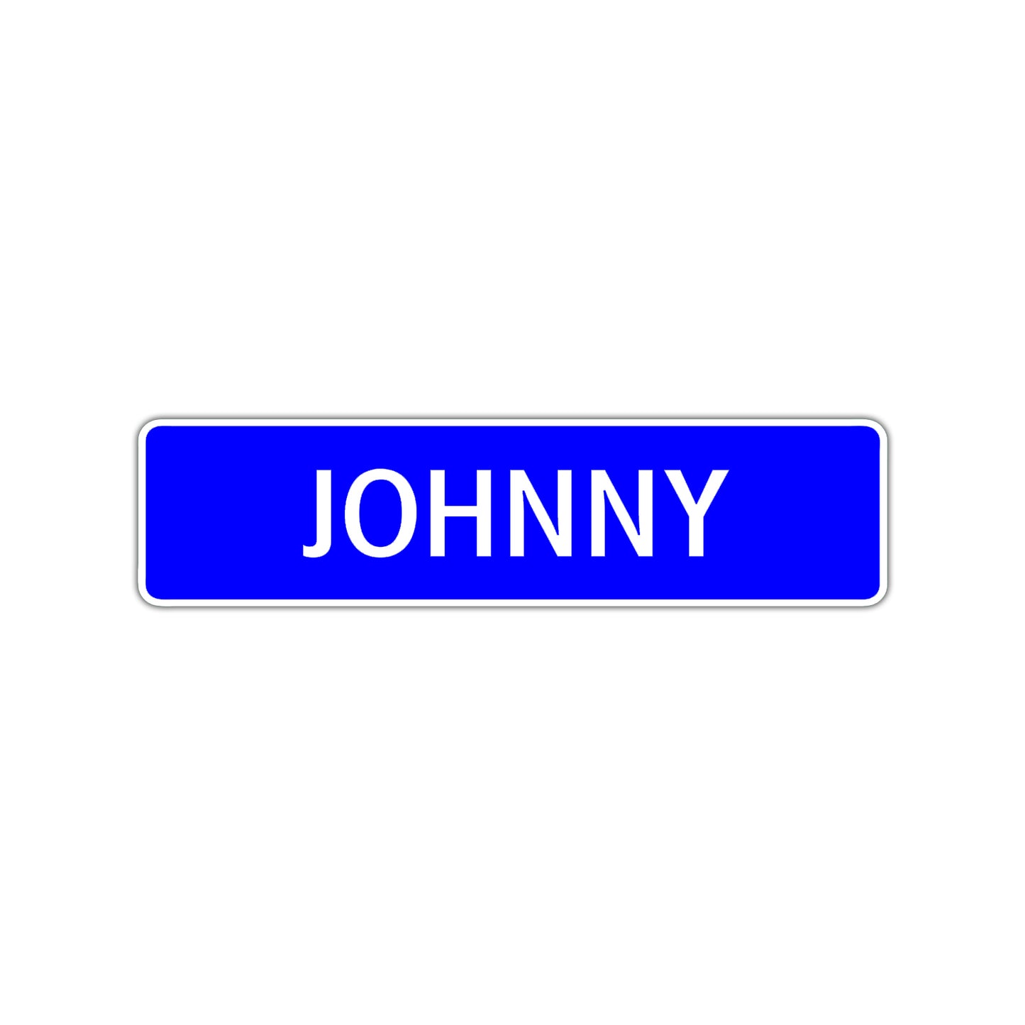 Johnny Street Sign Children Name Room Plate