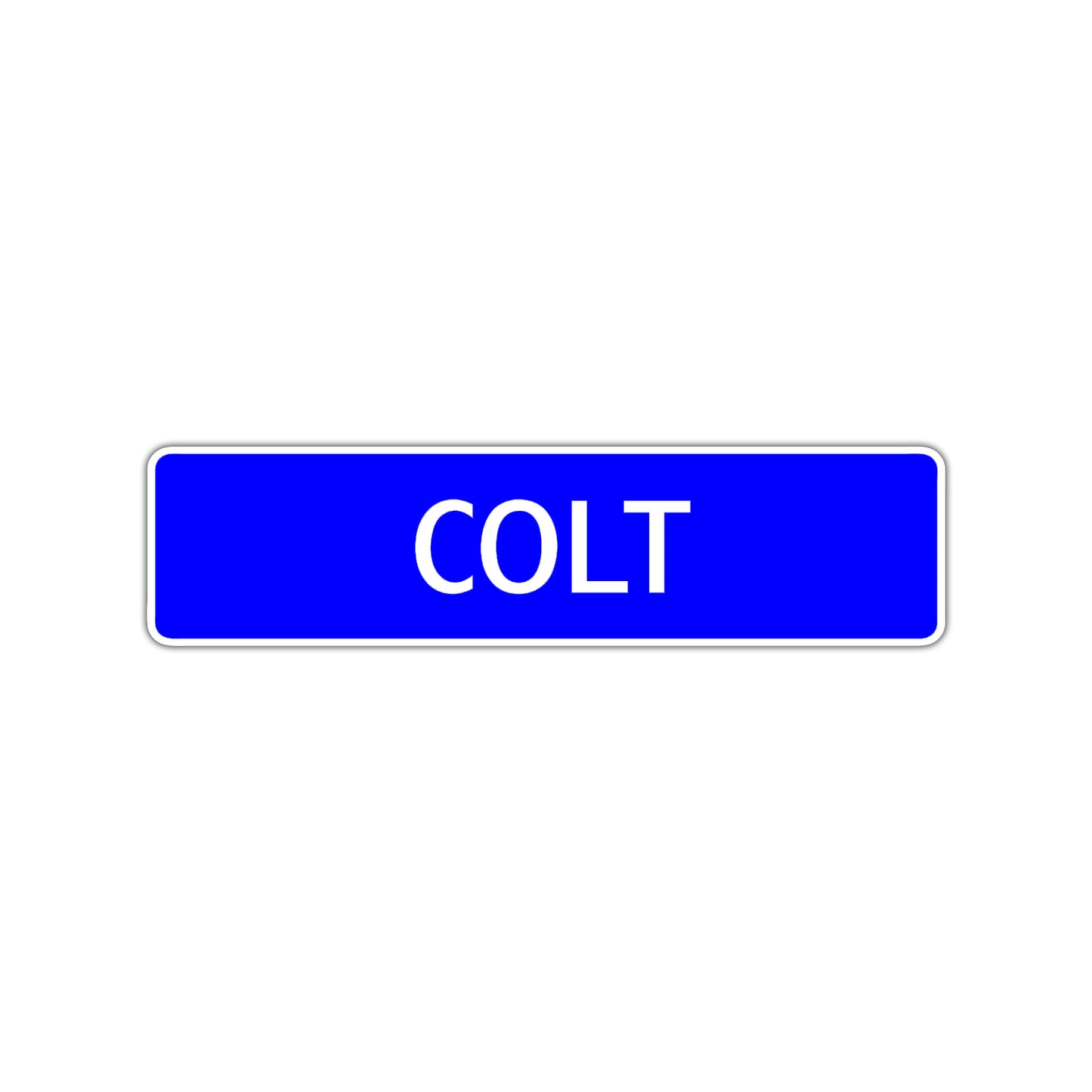 Colt Street Sign Children Name Room Plate