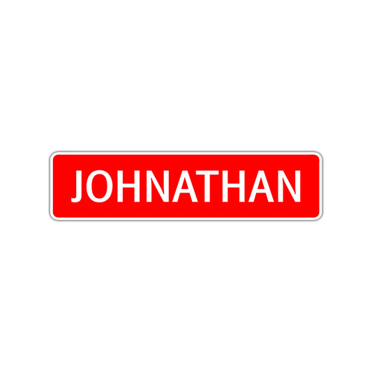 Johnathan Street Sign Children Name Room Plate