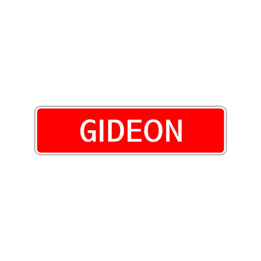 Gideon Street Sign Children Name Room Plate