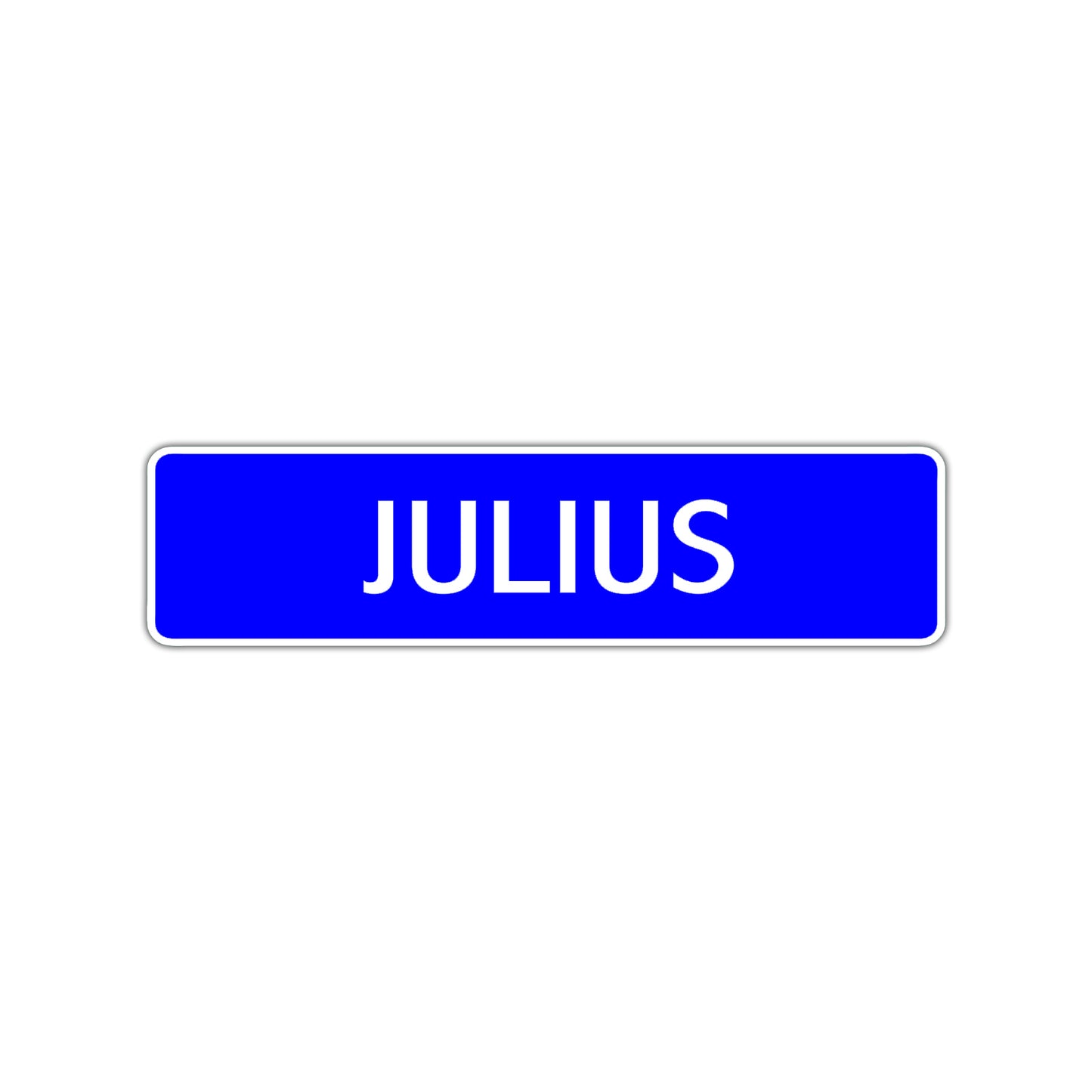 Julius Street Sign Children Name Room Plate
