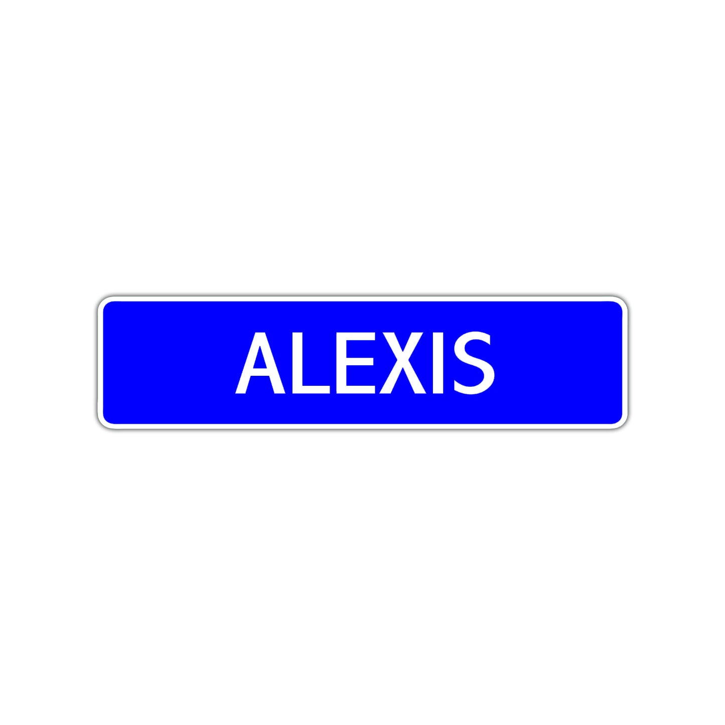 Alexis Street Sign Children Name Room Plate