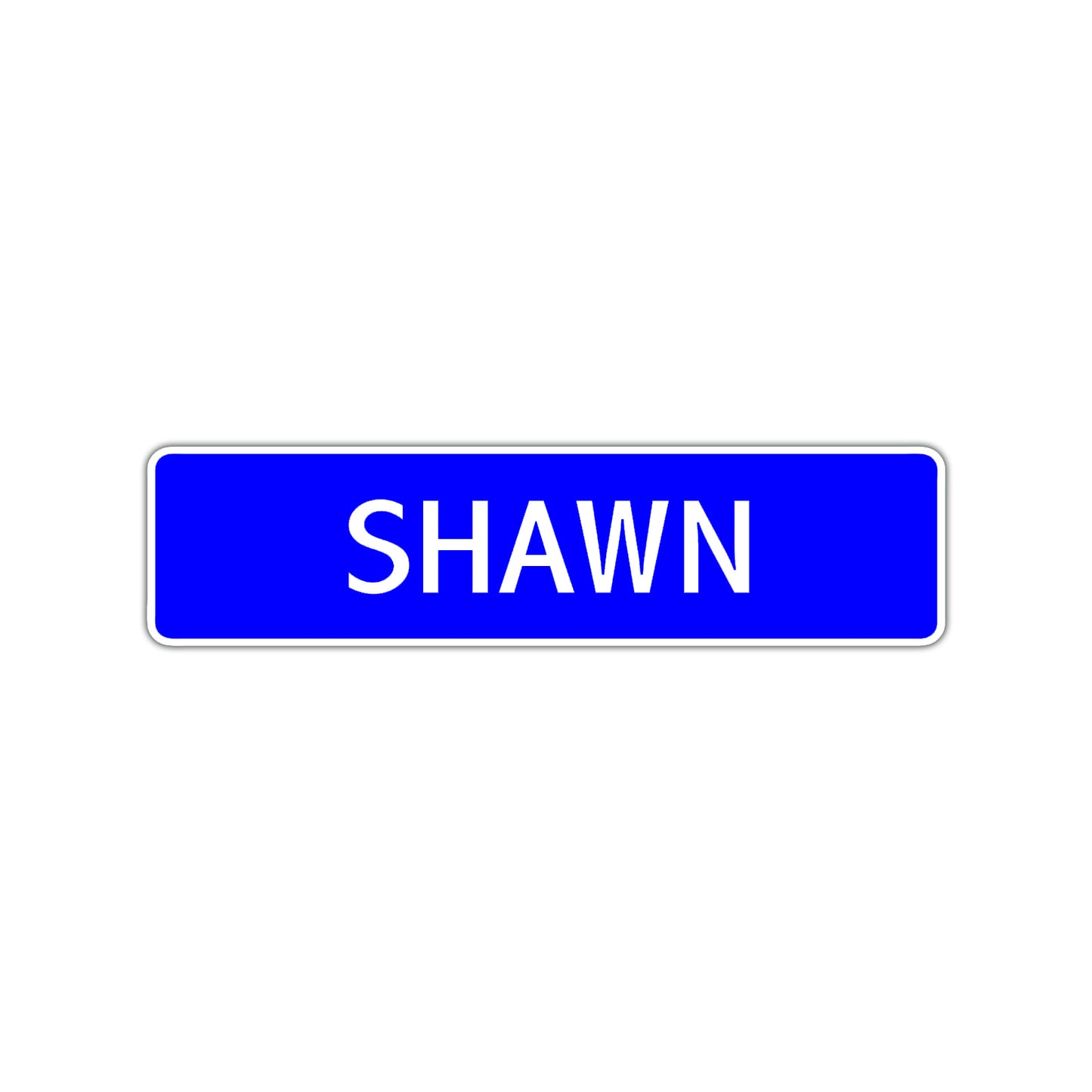 Shawn Street Sign Children Name Room Plate