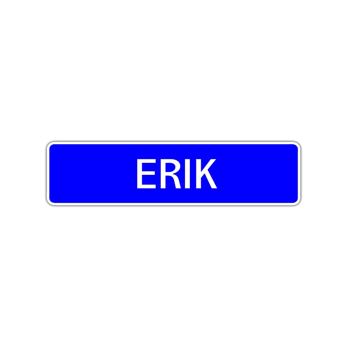 Erik Street Sign Children Name Room Plate