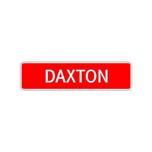 Daxton Street Sign Children Name Room Plate