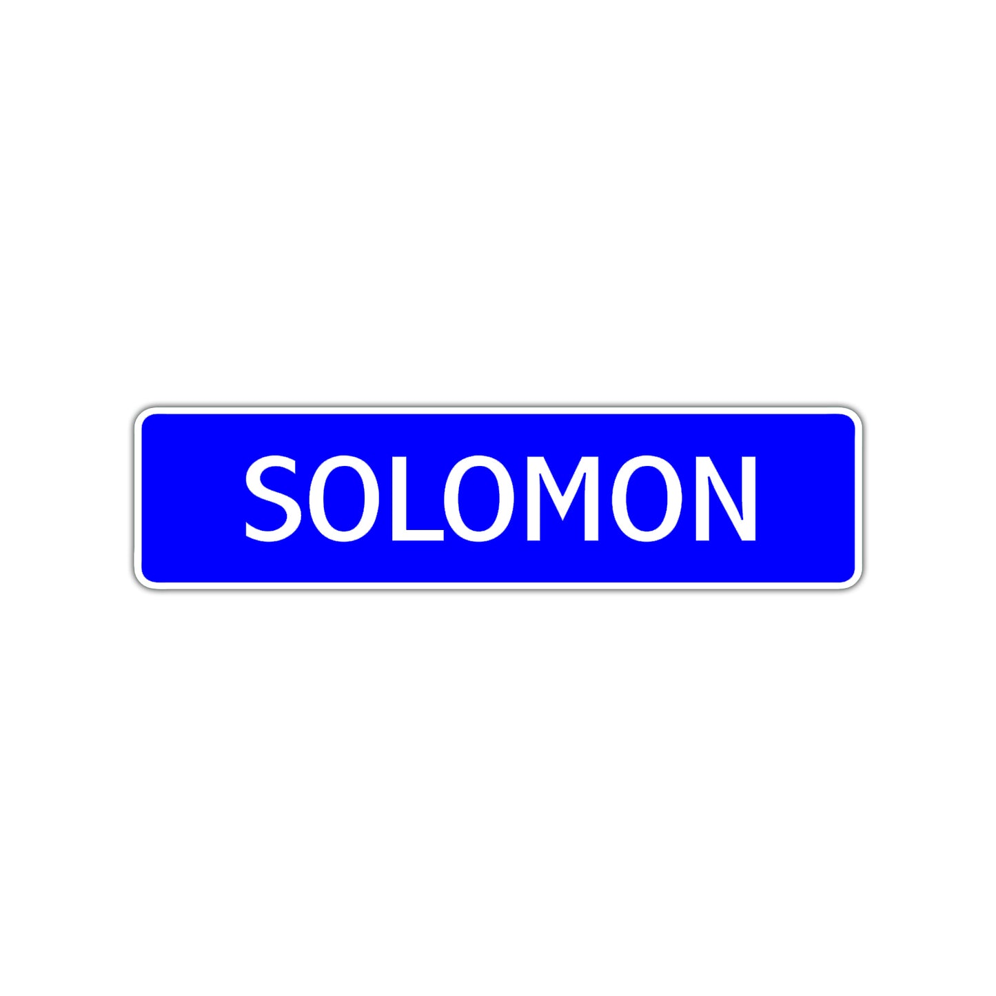 Solomon Street Sign Children Name Room Plate