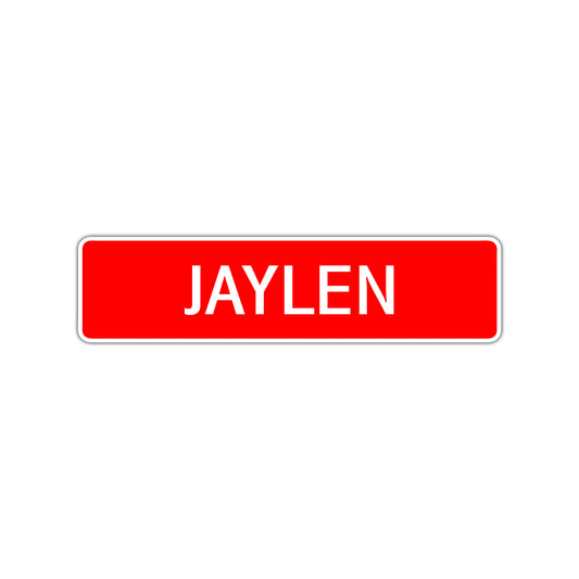 Jaylen Street Sign Children Name Room Plate