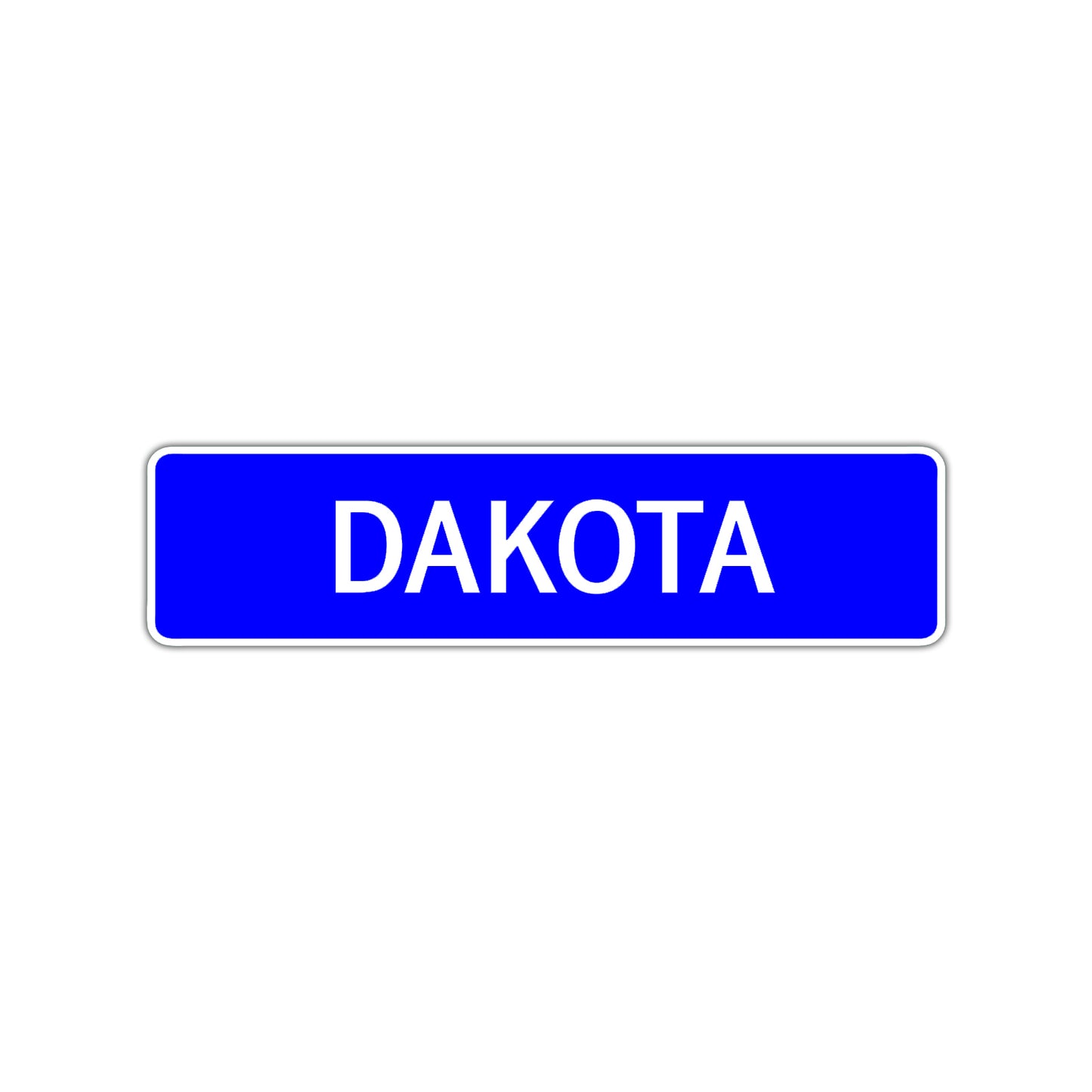 Dakota Street Sign Children Name Room Plate