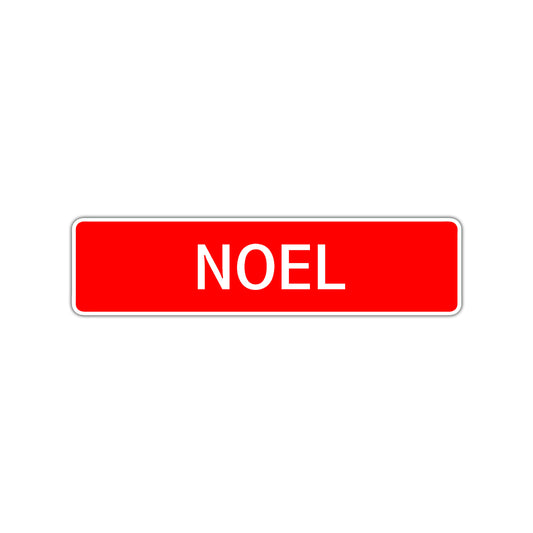 Noel Street Sign Children Name Room Plate