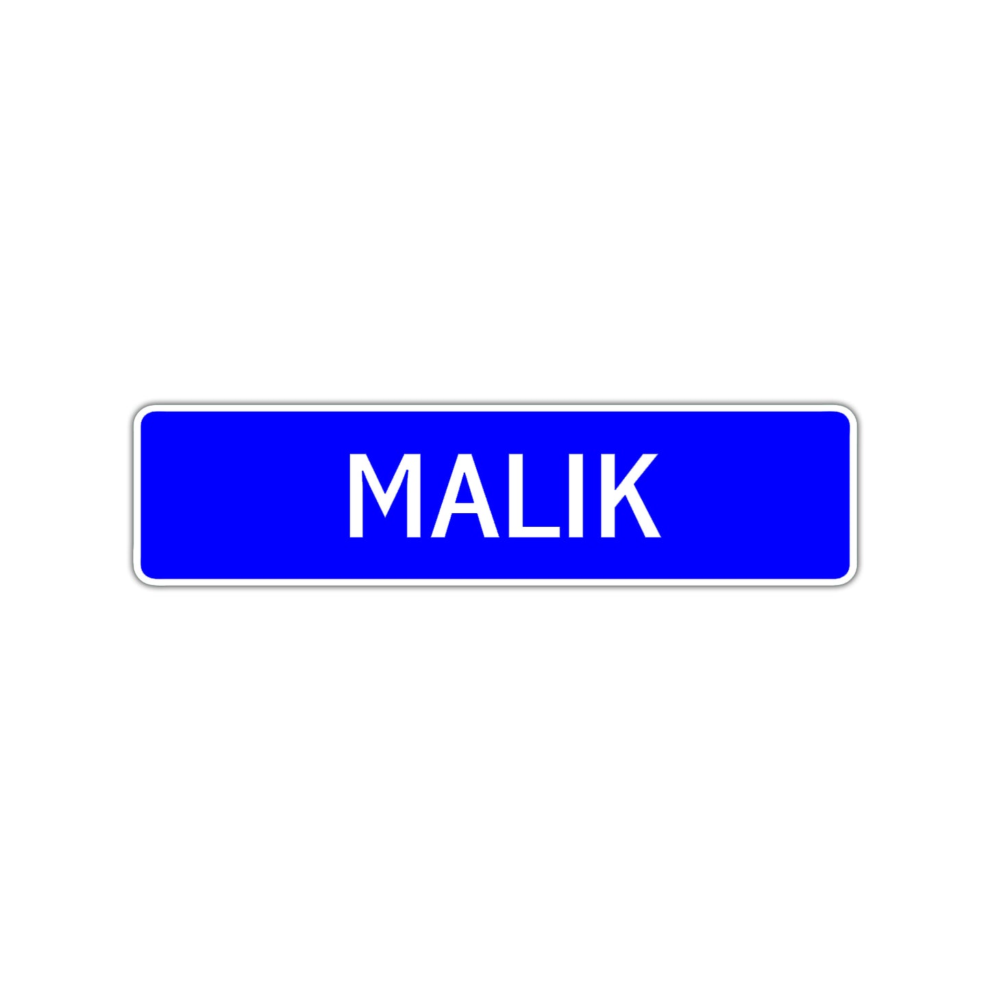 Malik Street Sign Children Name Room Plate