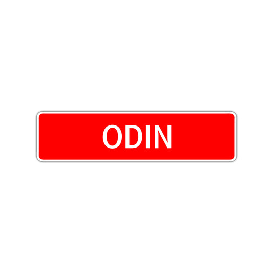 Odin Street Sign Children Name Room Plate
