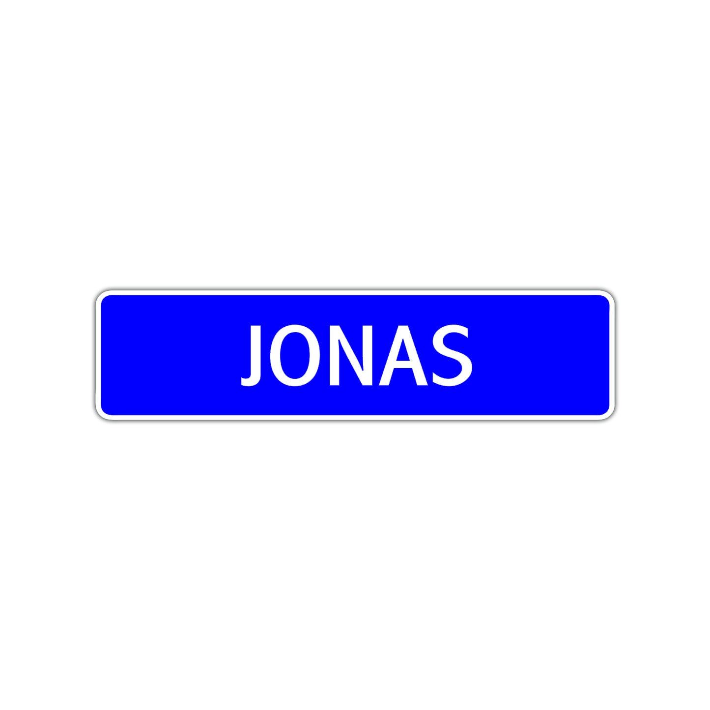 Jonas Street Sign Children Name Room Plate