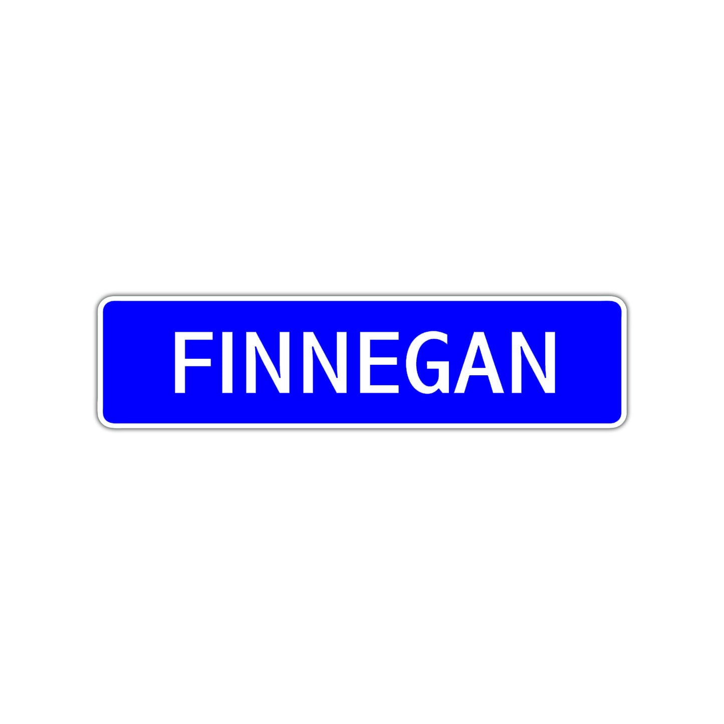 Finnegan Street Sign Children Name Room Plate