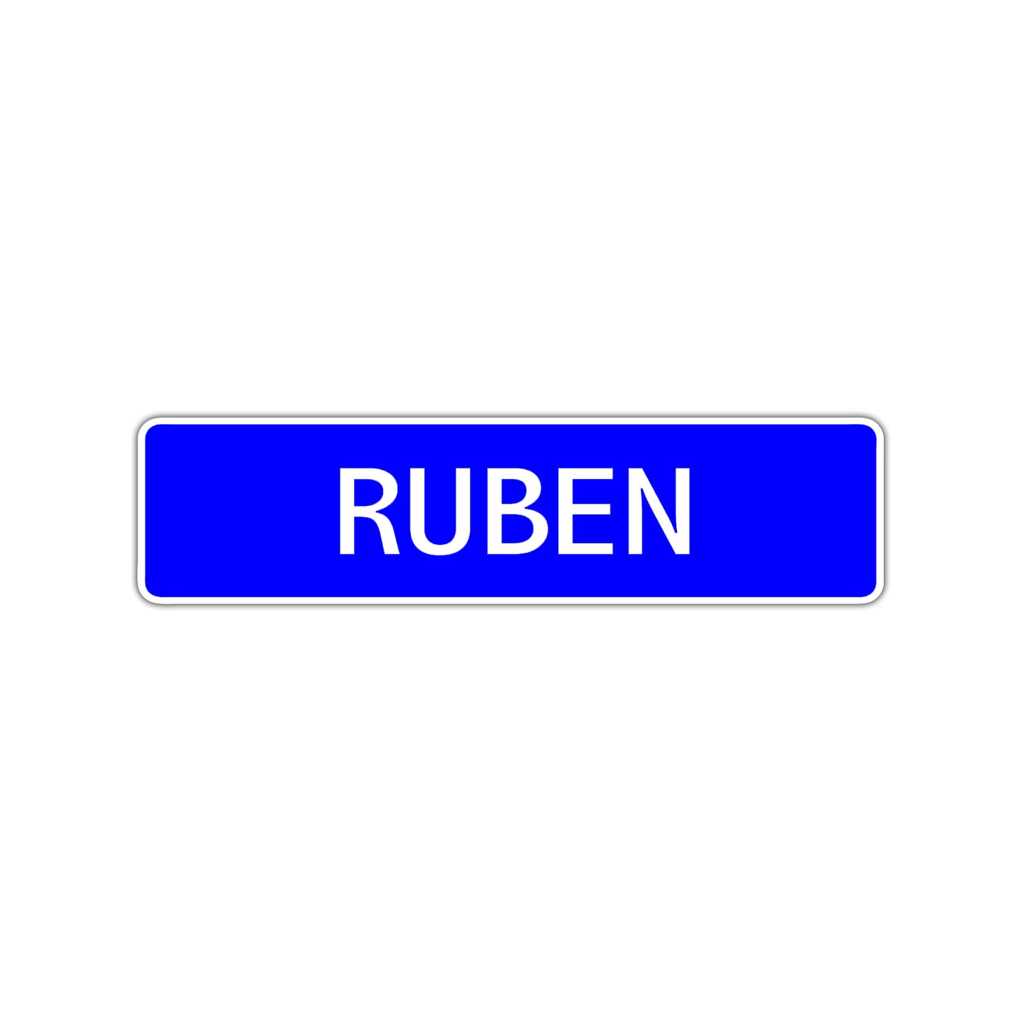 Ruben Street Sign Children Name Room Plate