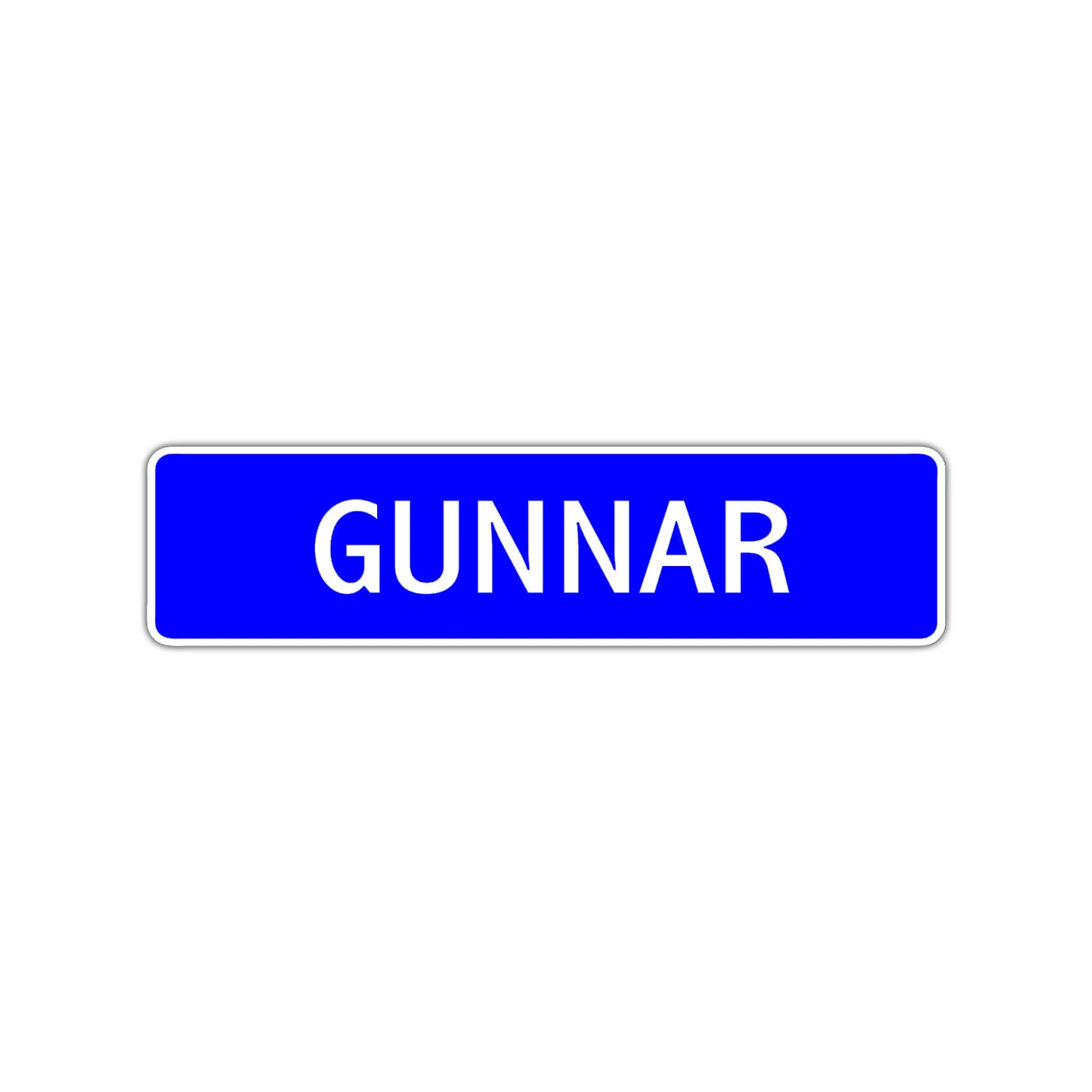 Gunnar Street Sign Children Name Room Plate