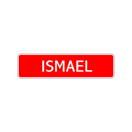 Ismael Street Sign Children Name Room Plate