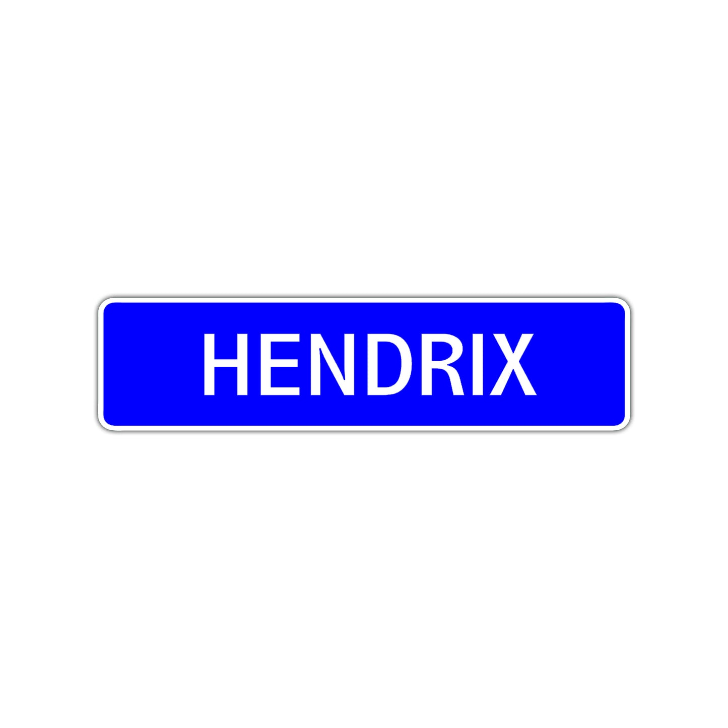 Hendrix Street Sign Children Name Room Plate