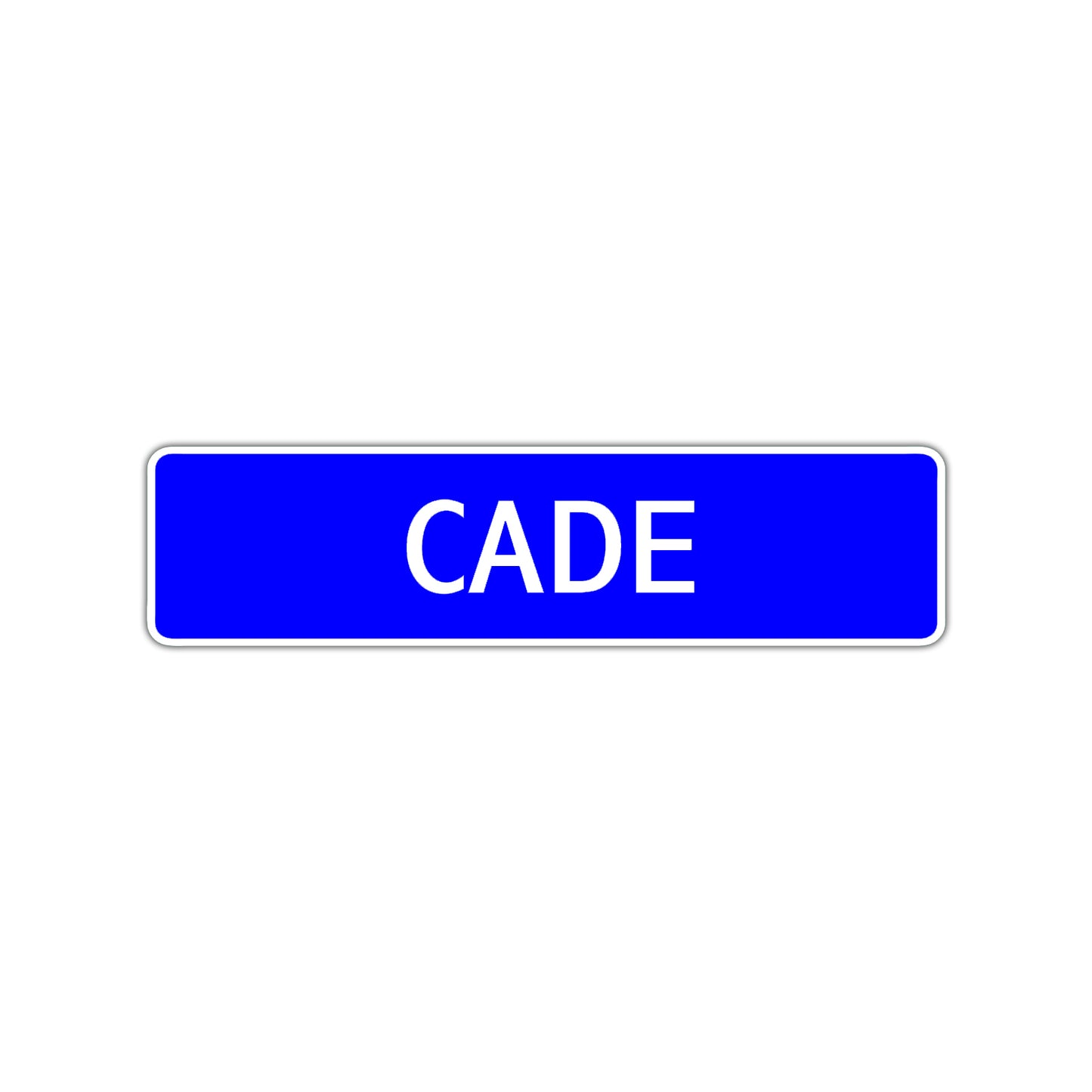 Cade Street Sign Children Name Room Plate