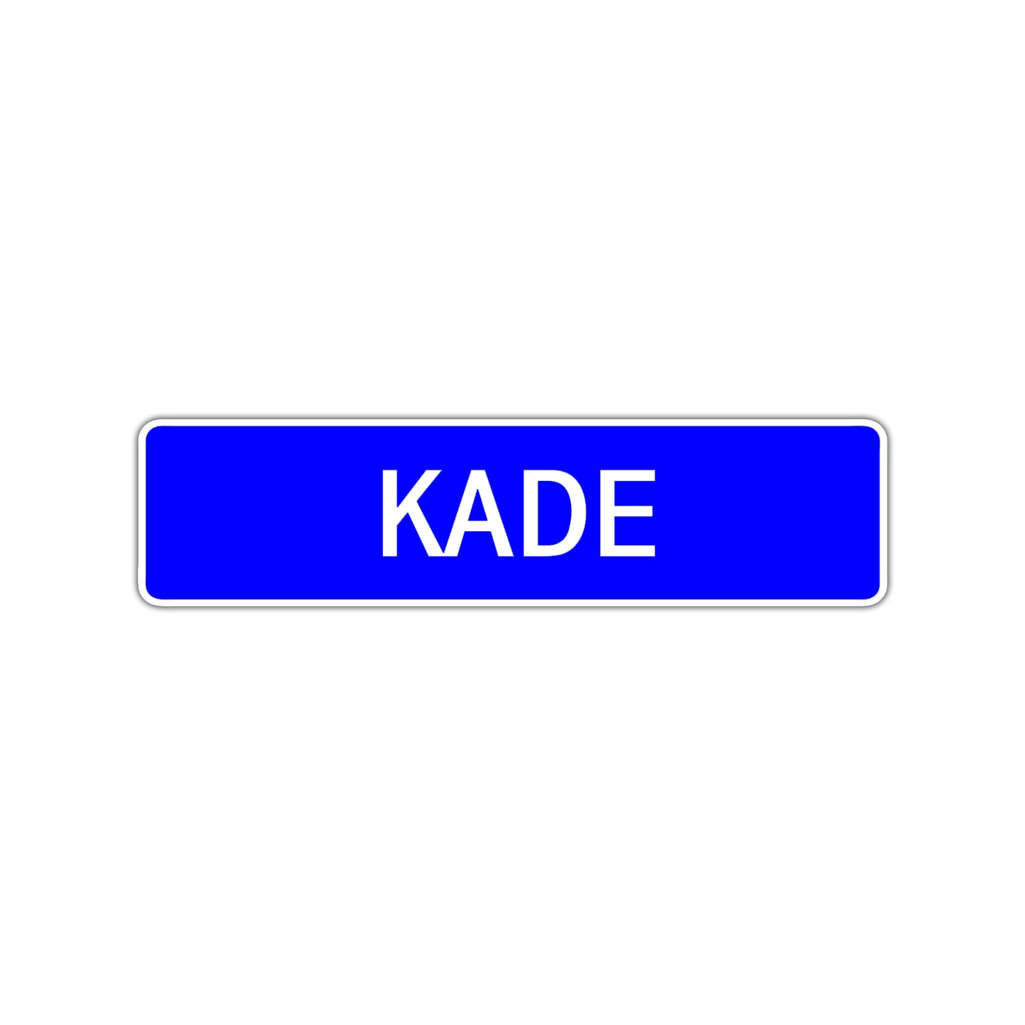 Kade Street Sign Children Name Room Plate