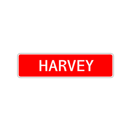 Harvey Street Sign Children Name Room Plate