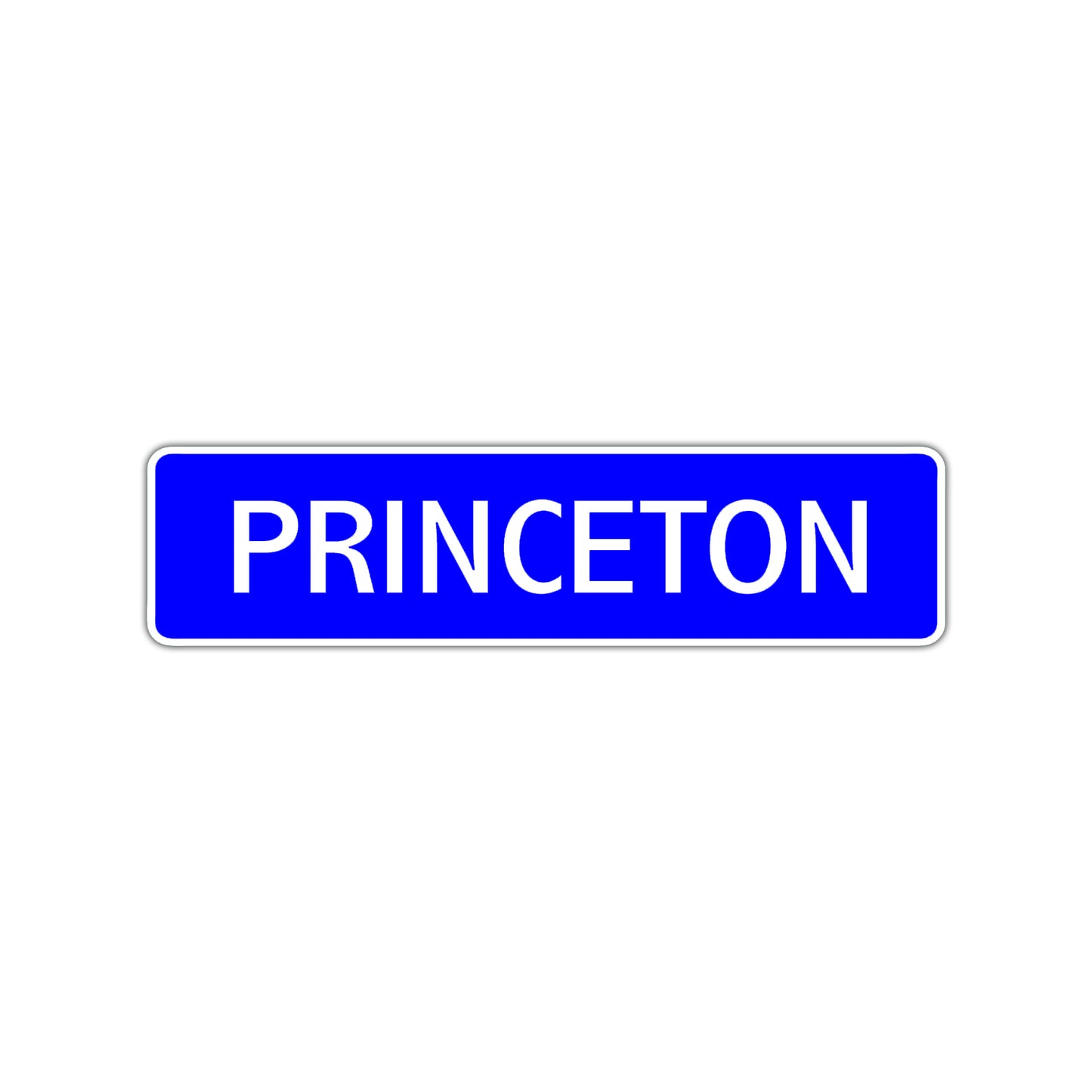 Princeton Street Sign Children Name Room Plate