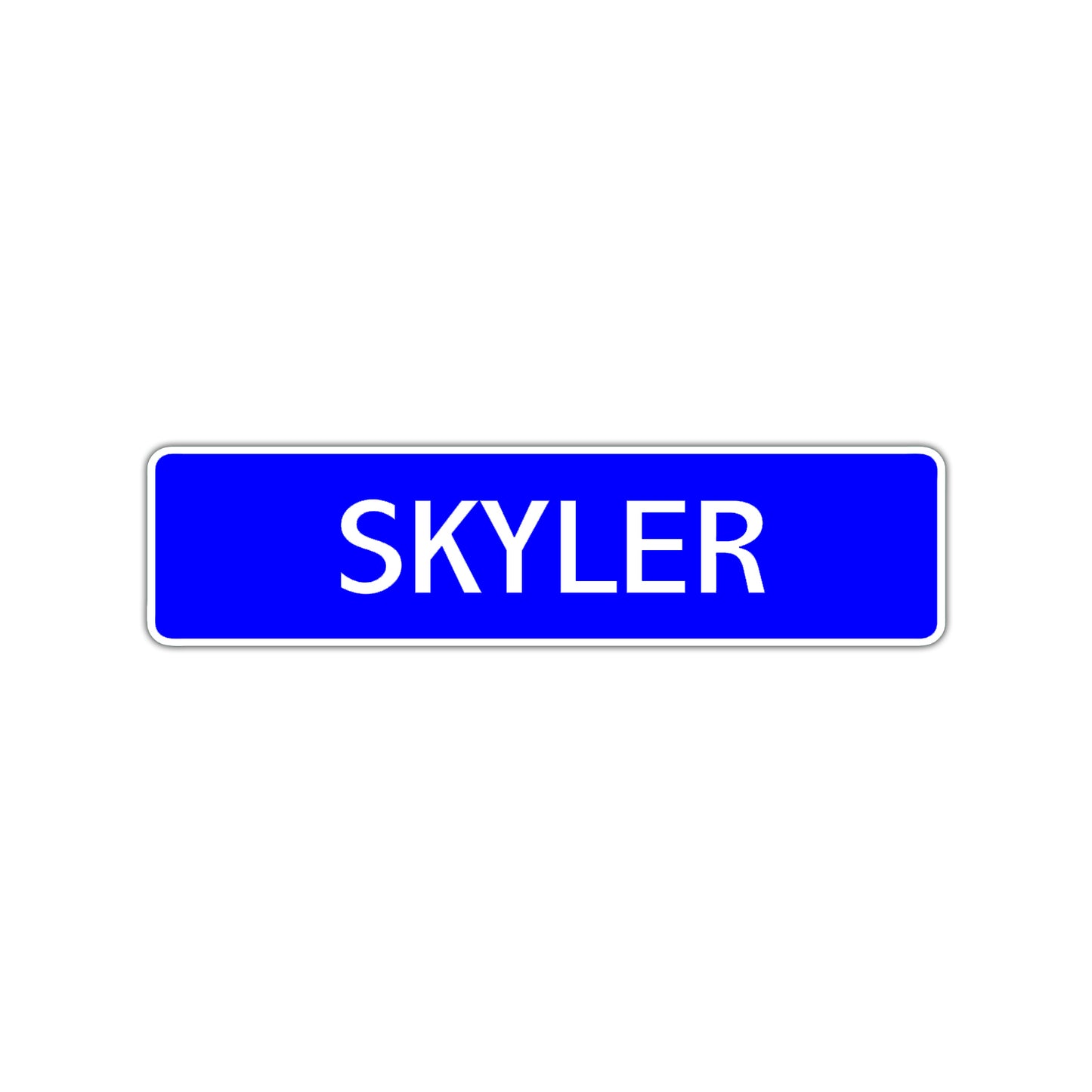 Skyler Street Sign Children Name Room Plate