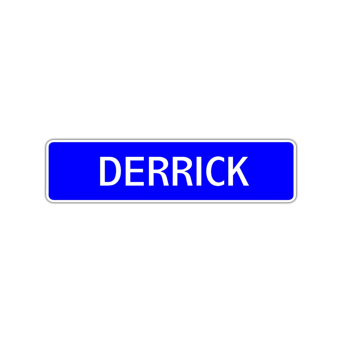 Derrick Street Sign Children Name Room Plate