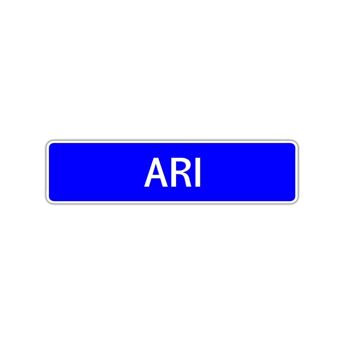 Ari Street Sign Children Name Room Plate