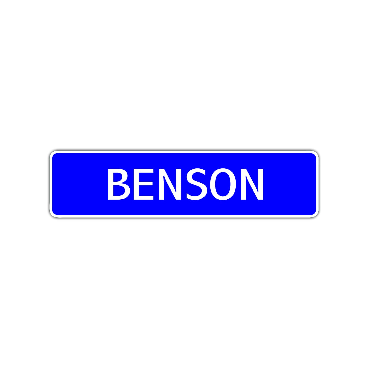 Benson Street Sign Children Name Room Plate