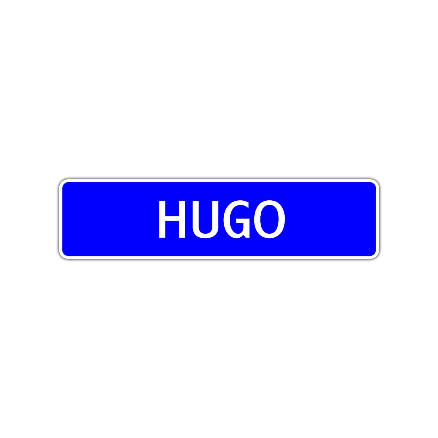 Hugo Street Sign Children Name Room Plate