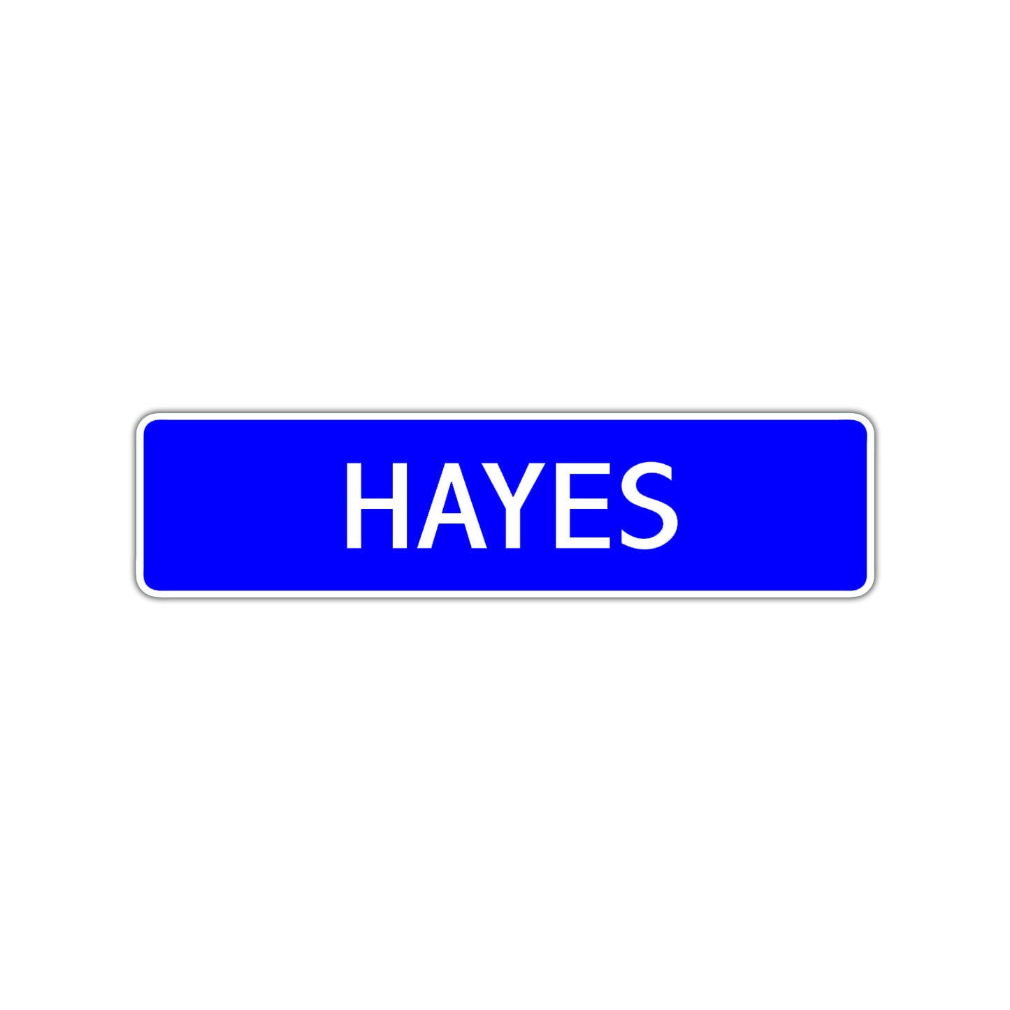 Hayes Street Sign Children Name Room Plate