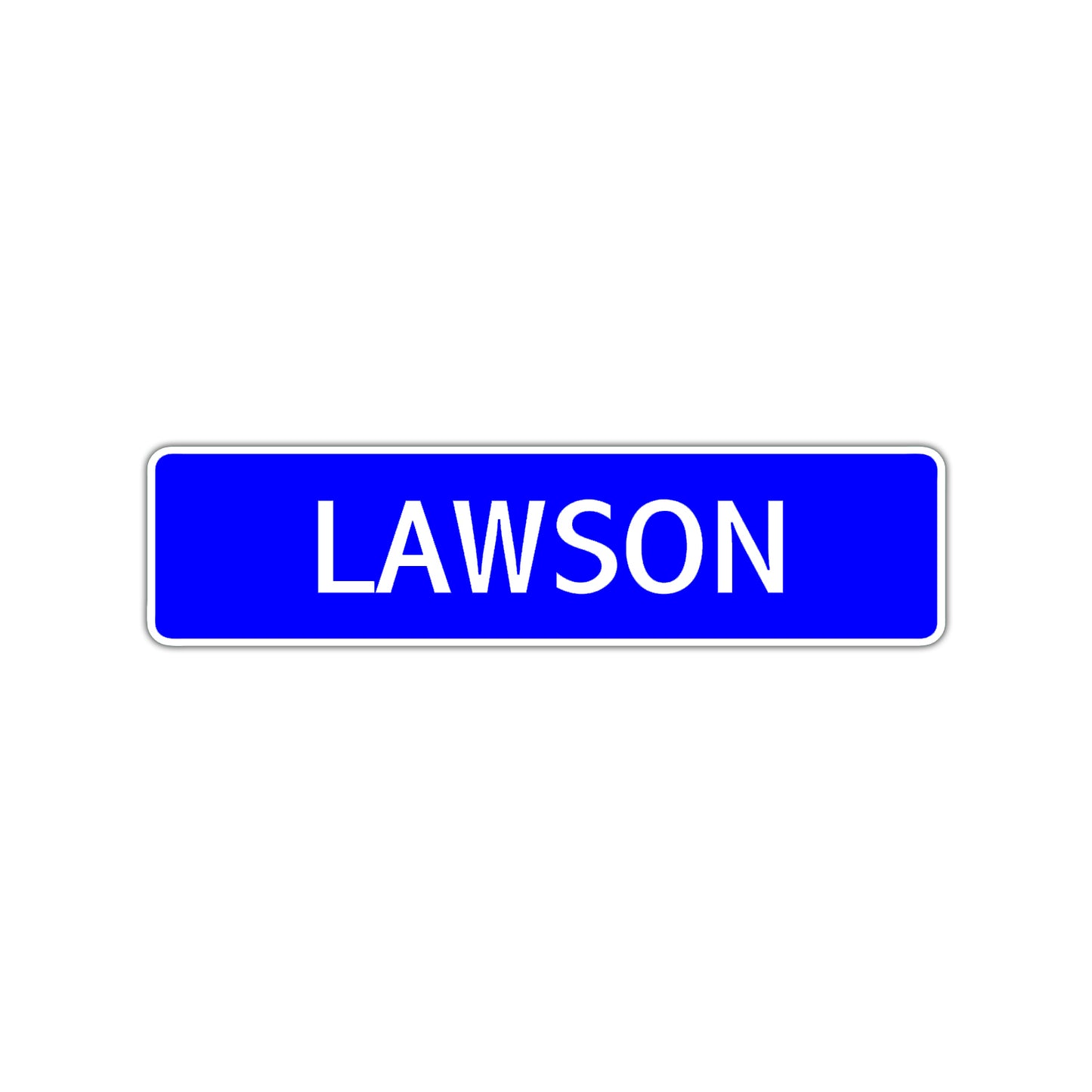 Lawson Street Sign Children Name Room Plate